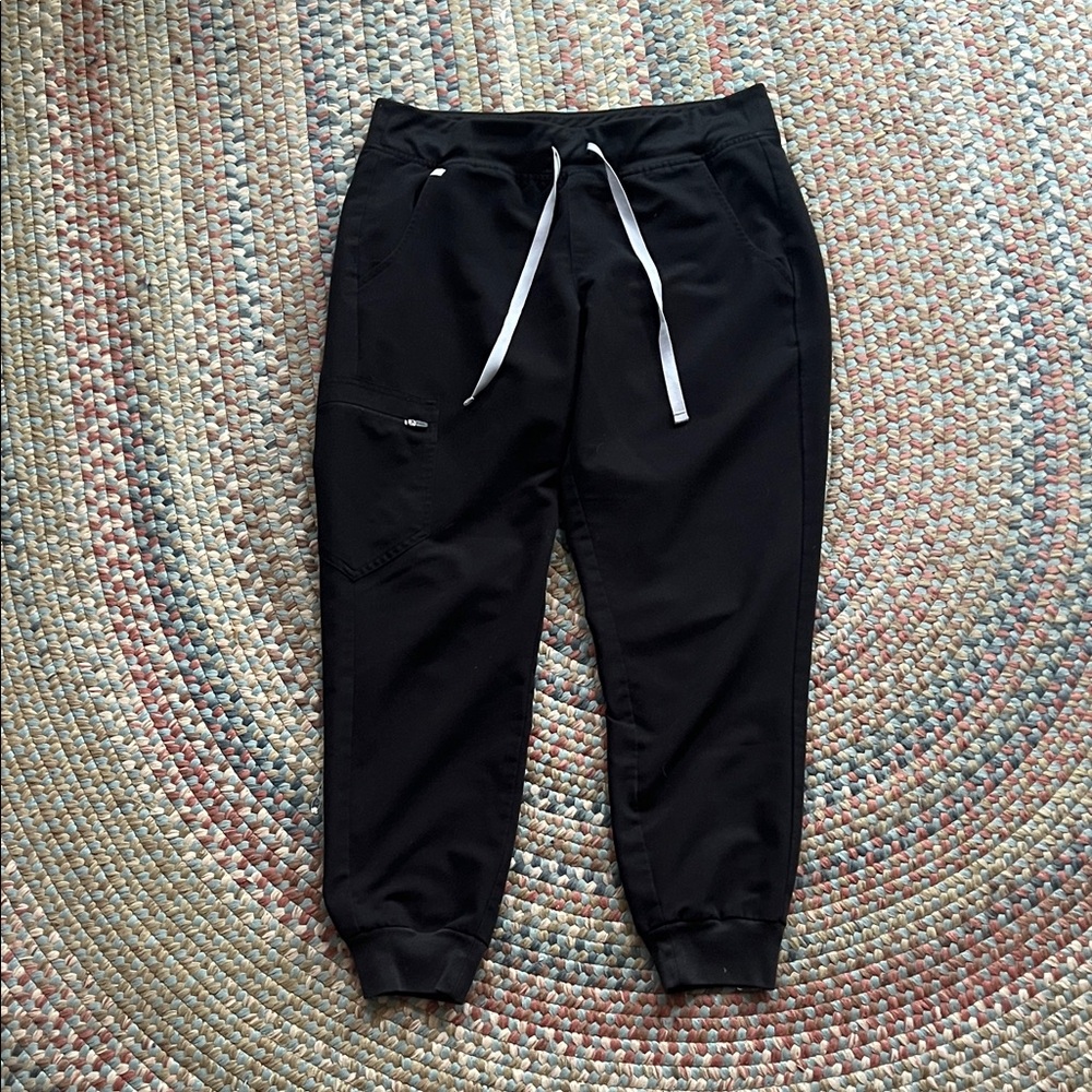 Figs Technical Collection Black Scrub pants